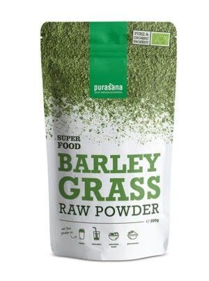 Barley Grass Raw Powder Biologisch 200 Gram Purasana Nova Vitae