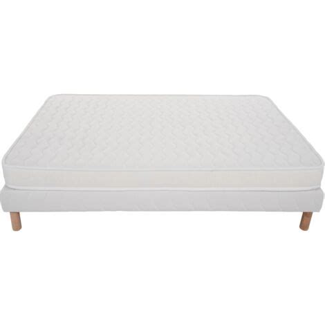 Ensemble 160x200 CONFORT Sommier + Matelas Hauteur 15cm