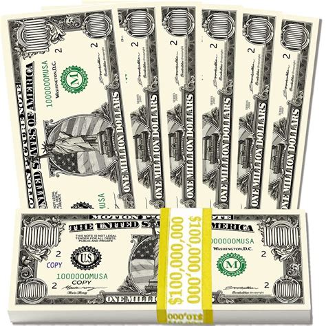 Boostedblue 100 Million Dollars Bill 100 Novelty One Million Dollar