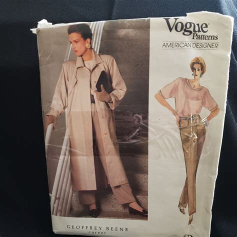 Vogue 1773 American Designer Sewing Pattern Detective Coat Straight