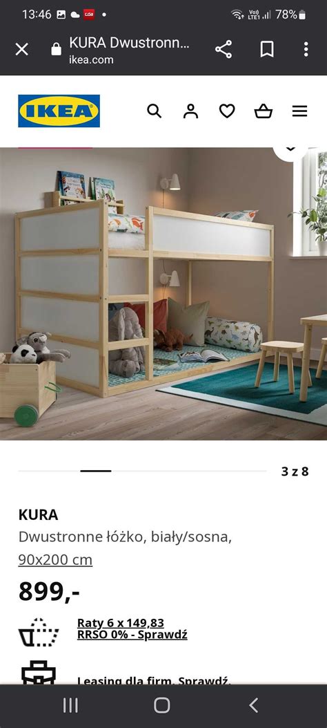 Ikea Kura Ko Podw Jne Antresola Bia A D Ba Uty Olx Pl