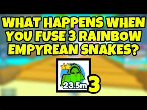 What Happens When You Fuse 3 Rainbow Empyrean Snakes PET SIMULATOR X