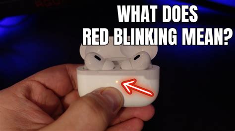 What Does Red Blinking Light On Airpods Pro Mean YouTube