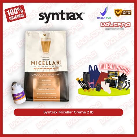 Jual Syntrax Micellar Creme 2 lbs Casein Milk Concentrate slow release ...