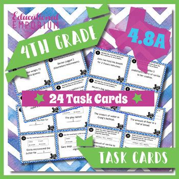 Teks A Task Cards Units Of Measurement By Educational Emporium