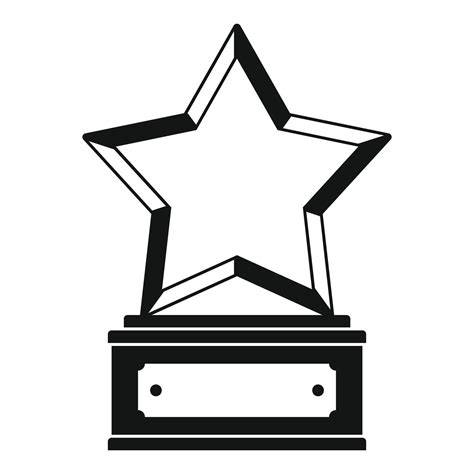 Star Award Icon Vector Simple 14630156 Vector Art At Vecteezy