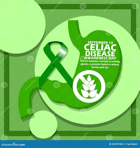 Celiac Disease Awareness Day On September Stock Vector