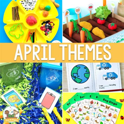 April Preschool Themes Pre K Pages