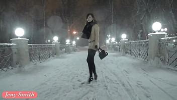 Jeny Smith Naked In Snow Fall Walking Through The City XVIDEOS