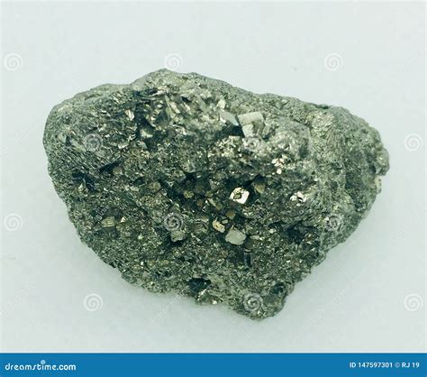 Pyrite crystal stock image. Image of background, pyrite - 147597301