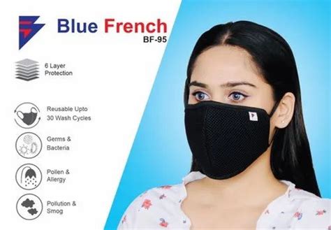 Reusable Blue French Bf Face Mask Number Of Layers At Rs In