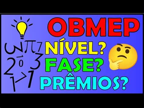 Como Funciona A Prova Da Obmep Youtube