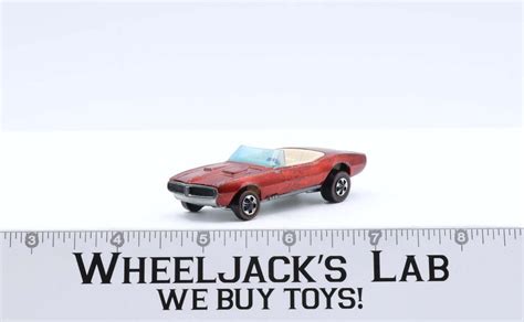 Custom Firebird Red 1968 Redline Hot Wheels Mattel Vintage White Interior Wheeljack S Lab