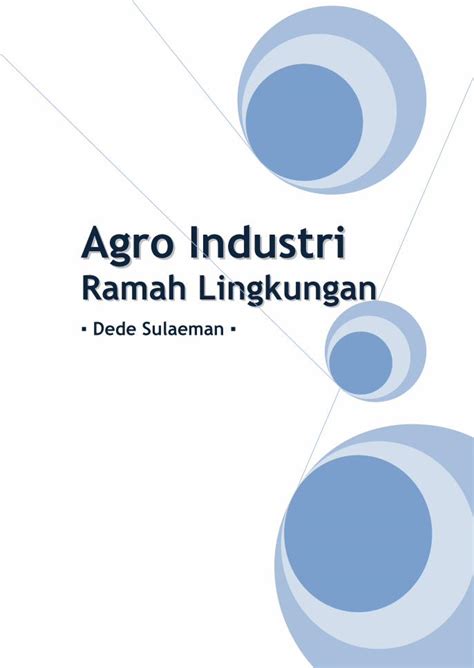 PDF Agro Industri Ramah Lingkunganperpustakaan Bappenas Go Id Lontar