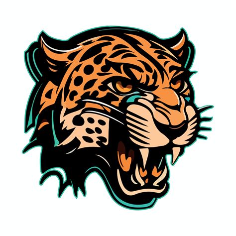 Jaguar Head Mascot Esport Logo Vector Illustration With Isolated