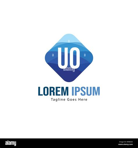 Uo Letter Logo Design Creative Modern Uo Letters Icon Illustration