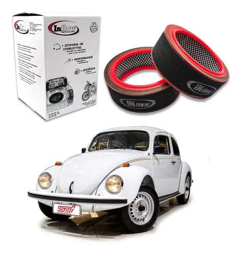 Filtro Lavável Inflow Esportivo Vw Fusca 1600 Carburado 1986