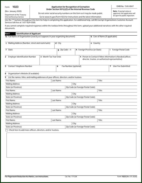 Irs Form 501c3 Form Resume Examples Wjydooj79k