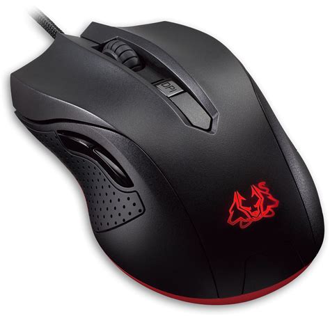 Cerberus Black 5-button Ambidextrous Mouse