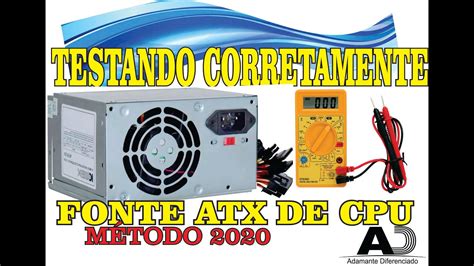 COMO TESTAR FONTE DE CPU ATX CORRETAMENTE MÉTODO 2020 ELA LIGA A PLACA