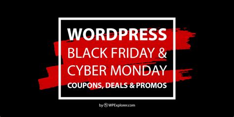 WordPress Black Friday Cyber Monday 2023 Sales Coupons Deals