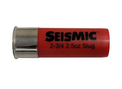 Seismic 12 Gauge Ammunition Smc12slug 2 3 4 Subsonic Sabot Slug 2 1 2oz 1050fps 5 Rounds