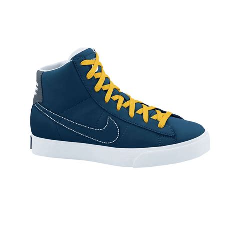 Nike Sweet Classic Hi Top Sneakers in Blue for Men (dark obsidian/white ...