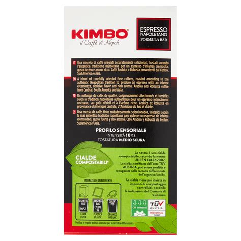 Kimbo Espresso Napoletano Formula Bar 15 Cialde Compostabili 109 5 G