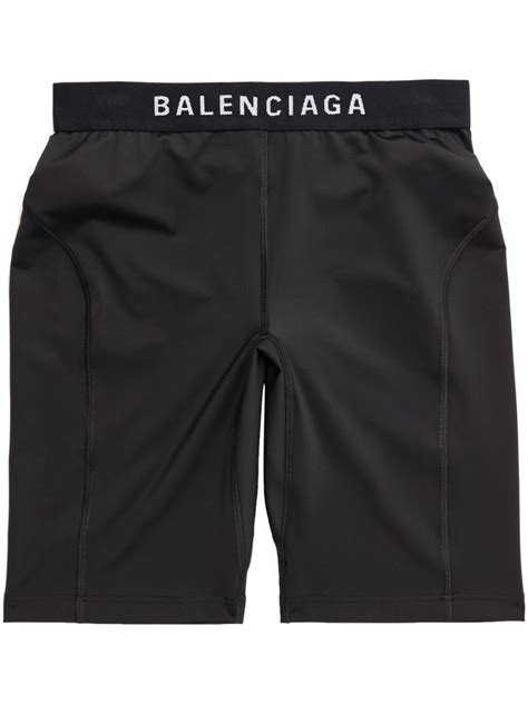 Balenciaga Logo Waistband Shorts Farfetch