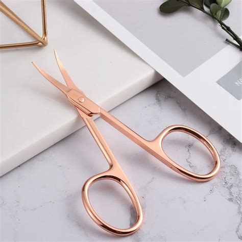 Stainless Steel Eyebrow Scissor Eyebrow Trimmer Eyebrow Eyelashes Nose