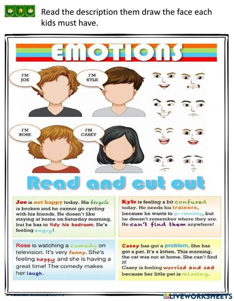 Free Reading Worksheet With Emotions Download Free Reading Worksheet With Emotions Png Images