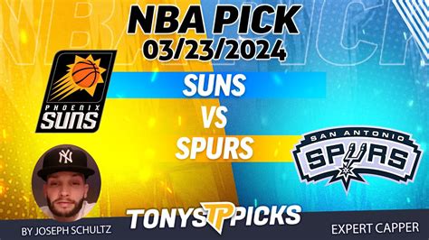 Phoenix Suns Vs San Antonio Spurs 3 23 2024 FREE NBA Picks And