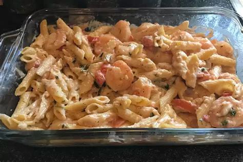 Garlic Shrimp Pasta Bake Recipe Allrecipes Seafood Pasta Bake Garlic Shrimp Pasta Easy