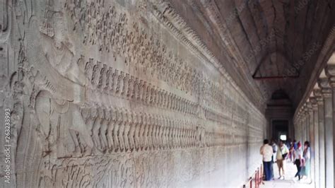 Bas Relief Scenes At Angkor Wat East Gallery The Churning Of The Ocean