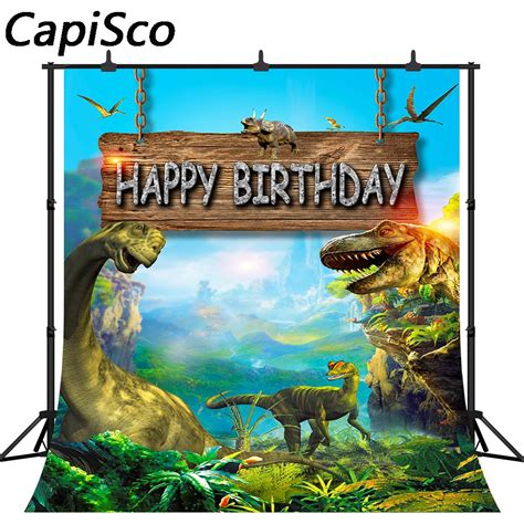 Jurassic World Dinosaurs Birthday Backdrop For Photography Baby Shower