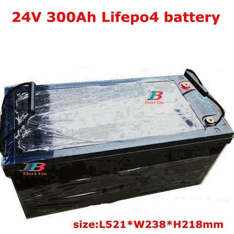 Batteria Al Litio Impermeabile 24v 300ah Lifepo4 Bms 8s 25 6v Per Sistemi Solari Inverter Ups