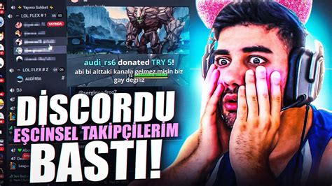 DİSCORDU EŞCİNSEL TAKİPÇİLERİM BASTI Zedxsmurf YouTube