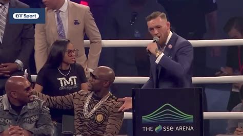 Floyd Mayweather & Conor McGregor Go At Each Other Hard In London press ...