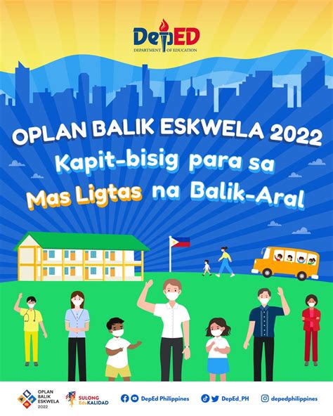 DepEd on Twitter: "Samahan ang DepEd ngayong darating na Agosto 15-26, 2022 para sa Oplan Balik ...