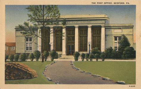 The Post Office Bedford, PA Postcard