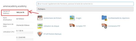 Configurer un domaine supplémentaire dans cPanel amen fr