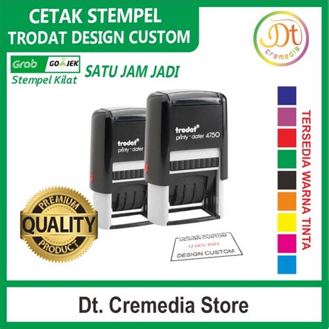 Jual Cetak Stempel Tanggal Trodat Type Kotak Cetak Stempel Trodat