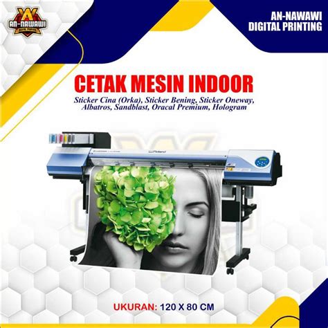 Jual Cetak Indoor Cetak Sticker Meteran Vinyl Susu Orka Sticker