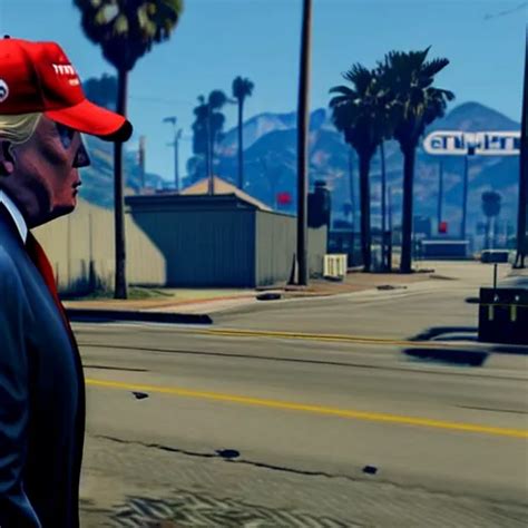 Donald Trump In Gta V Gameplay Ps 5 Screenshot Third Stable