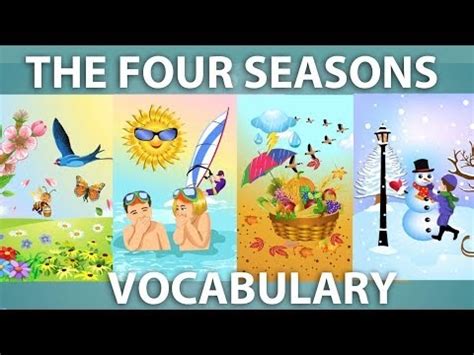 Pilar S Classroom The Four Seasons Of The Year Vocabulary