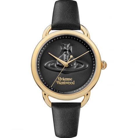 Vivienne Westwood Carnaby 33mm Ladies Black Watch Vv163gdblk Francis