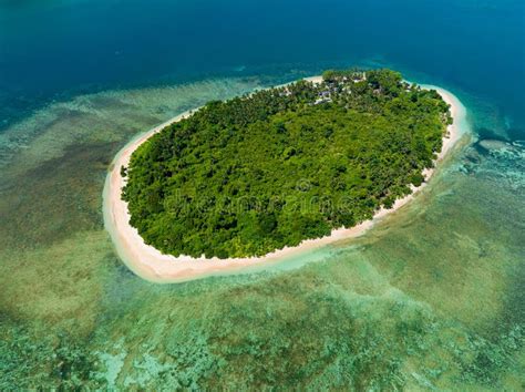 Aerial View Of Naked Island Beach Sandbar Stock Photo Image Of