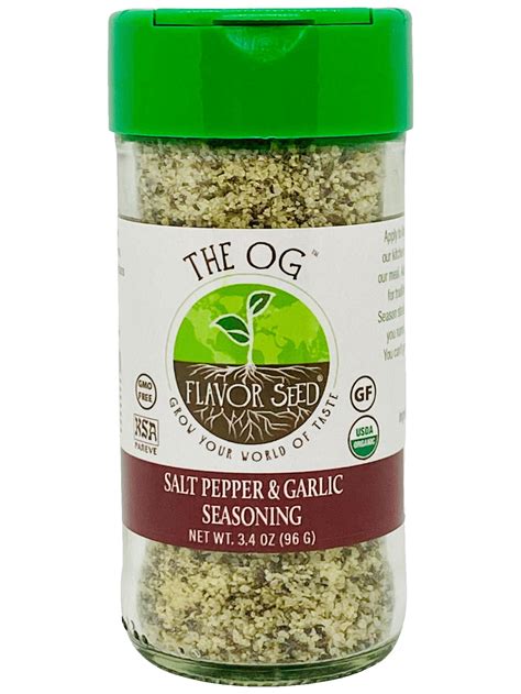 Flavor Seed The Og Organic Salt Pepper Garlic Seasoning