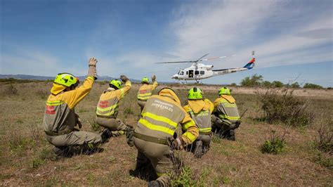 Evacuado en helicóptero al San Pedro un retén tras sufrir un accidente