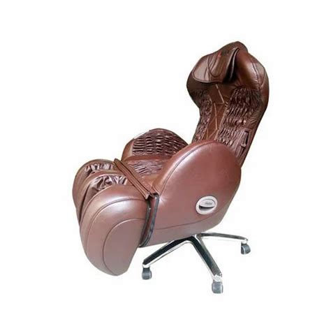 Brown Pu Leather Irelax Stylish Massage Chair For Saloon Fixed At